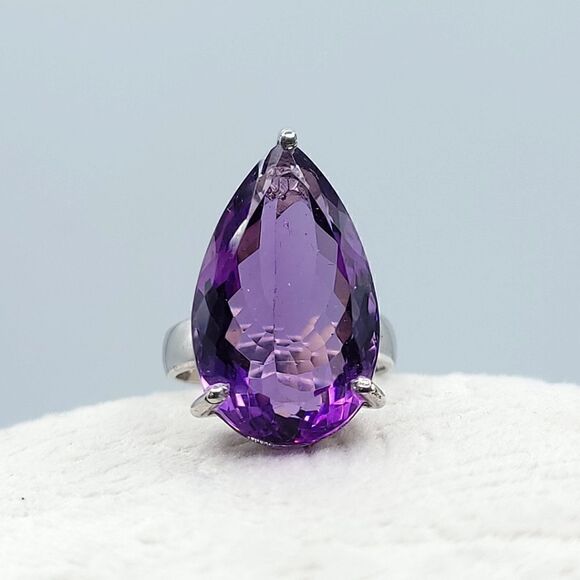 𝅺amethyst ring 925 - Picture 1 of 9